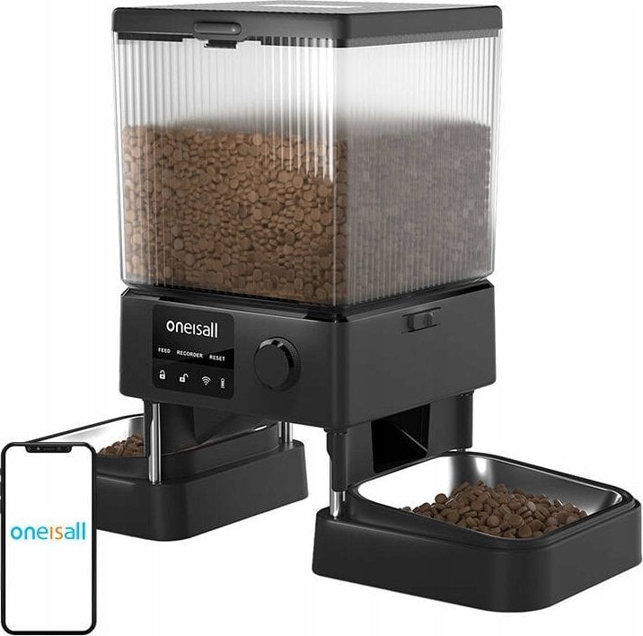 Oneisall Podwójny dozownik karmy WiFi Oneisall