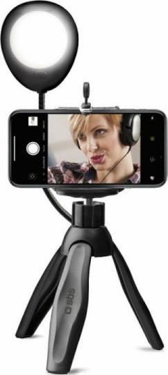 SBS Mobile SBS Tripod bezprzewodowy ze swiatlem LED