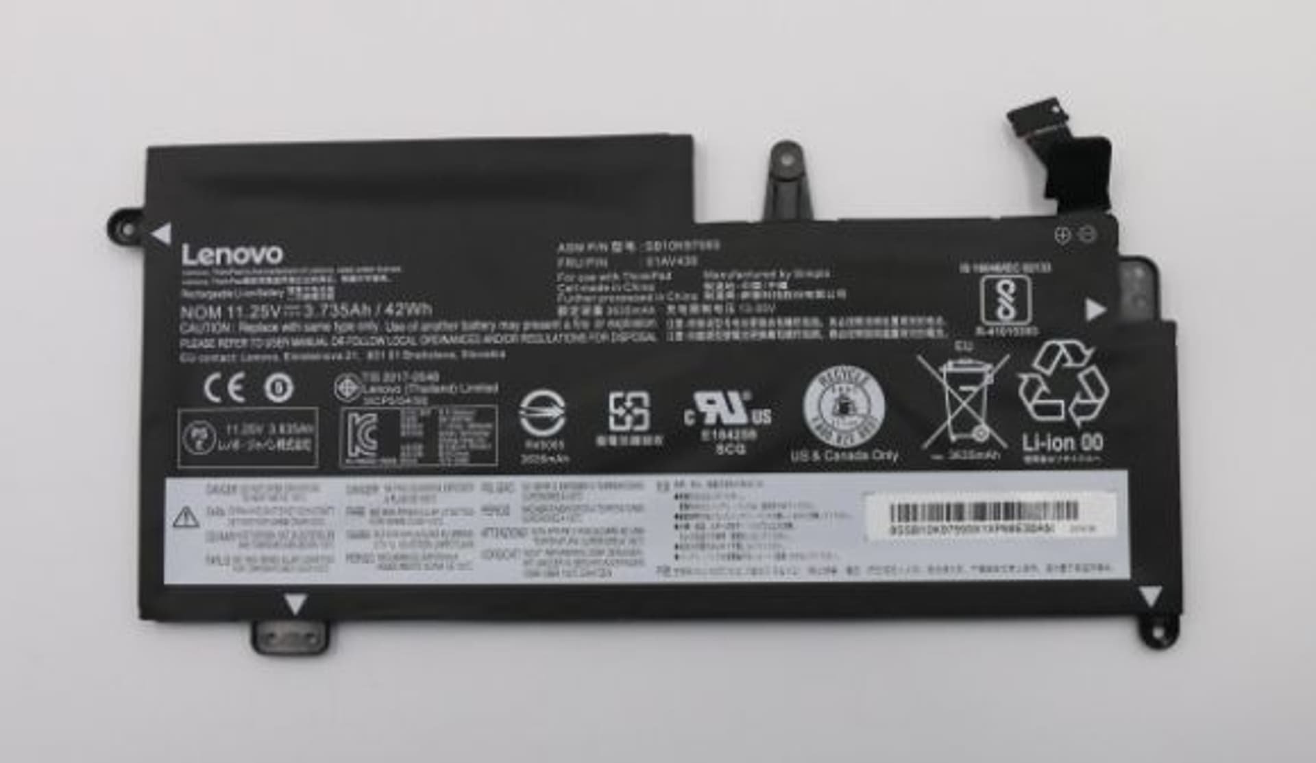 Bateria Lenovo Battery 3c 42Wh LiIon SMP
