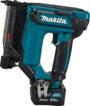Makita Makita cordless pin tacker PT354DSMJ, 10.8Volt, electric tacker (blue / black, MAKPAC size 2, 2x Li-ion batteries 4.0Ah)