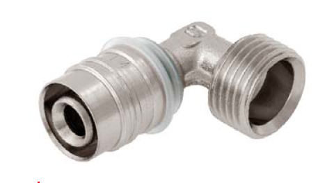 Kisan Kolano zaprasowywane z gwintem zewnętrznym 25x1" - WL30.44.21.00