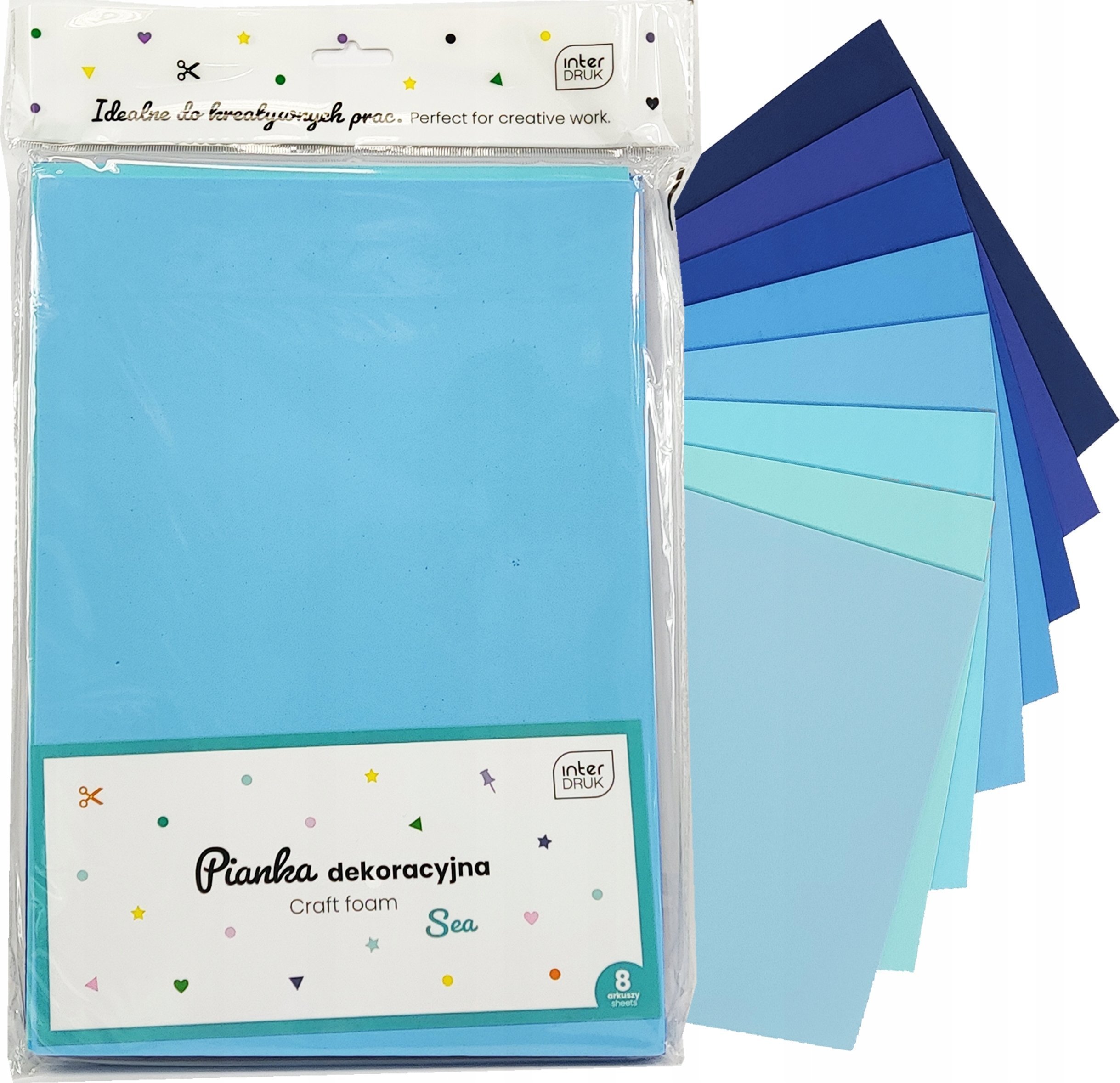 Interdruk Pianka dekoracyjna Sea 8 sztuk