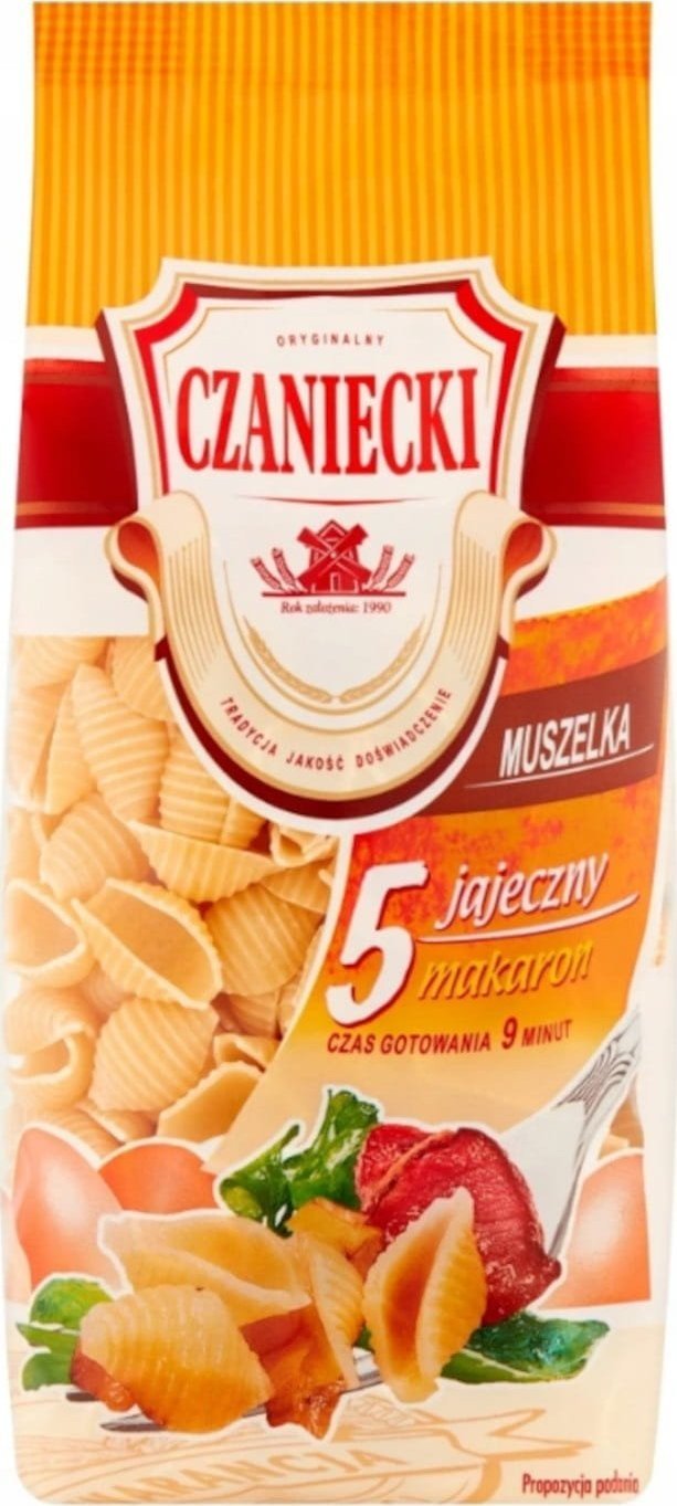 Czaniecki Makaron Czaniecki 5-jajeczny Muszelka 250g