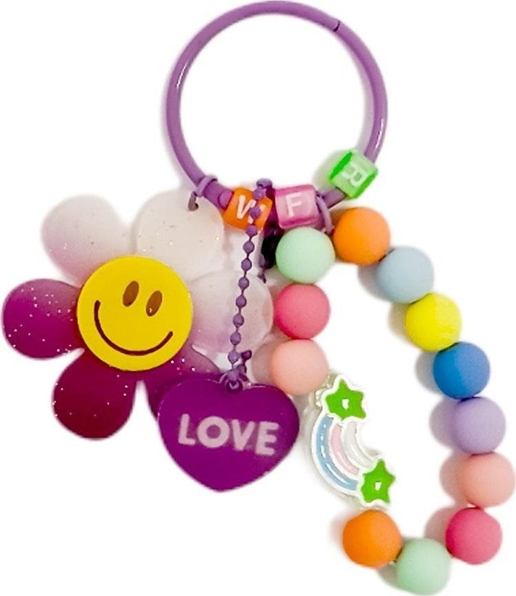 Breloki kwiatek. Fioletowy