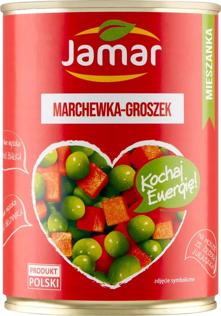 Jamar Jamar Mieszanka marchewka-groszek 380 g