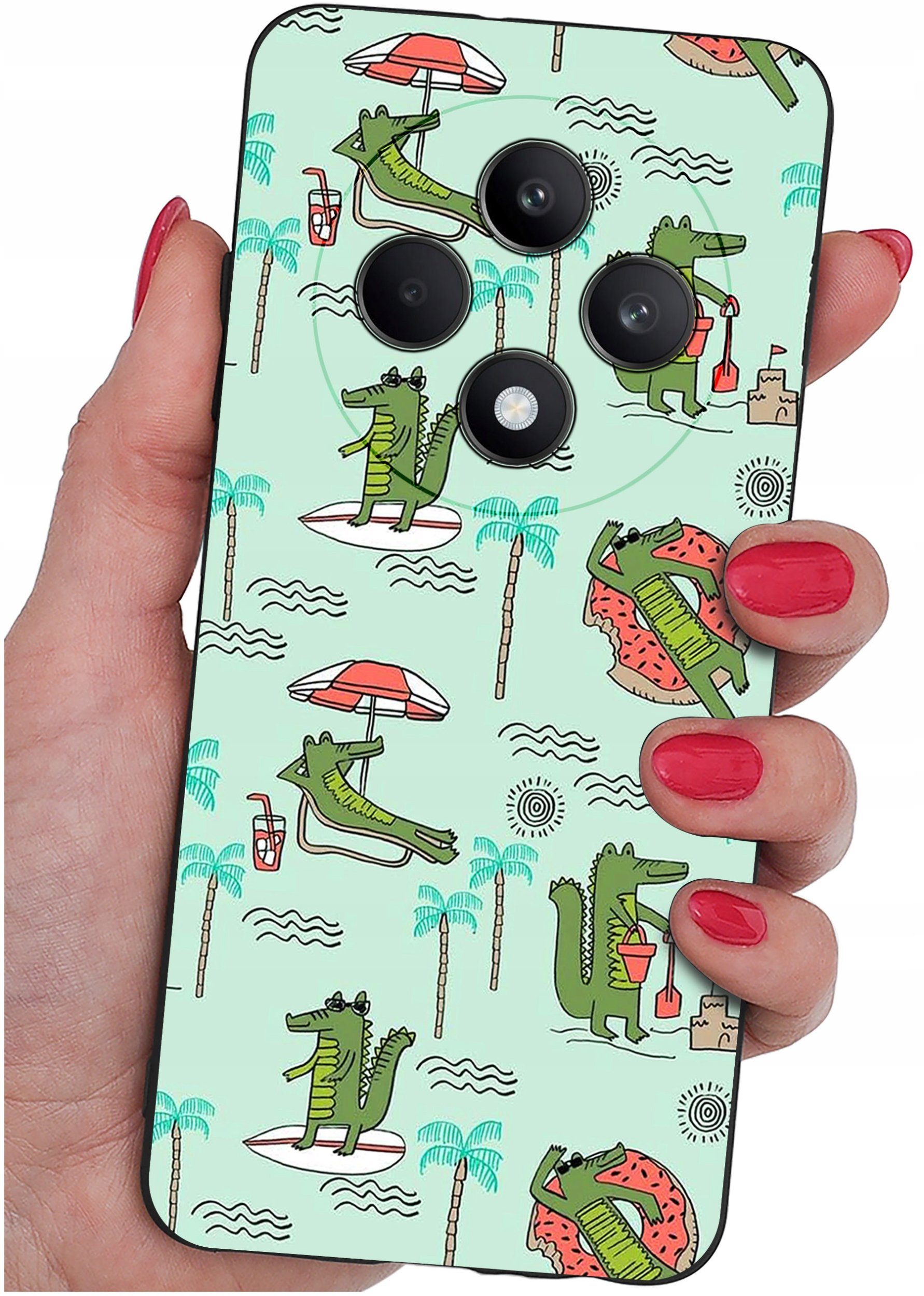 Etui do Oppo Reno 12 F 5G | 12 FS 5G WZORY |SILIKONOWE MATT CASE + SZKŁO 9H