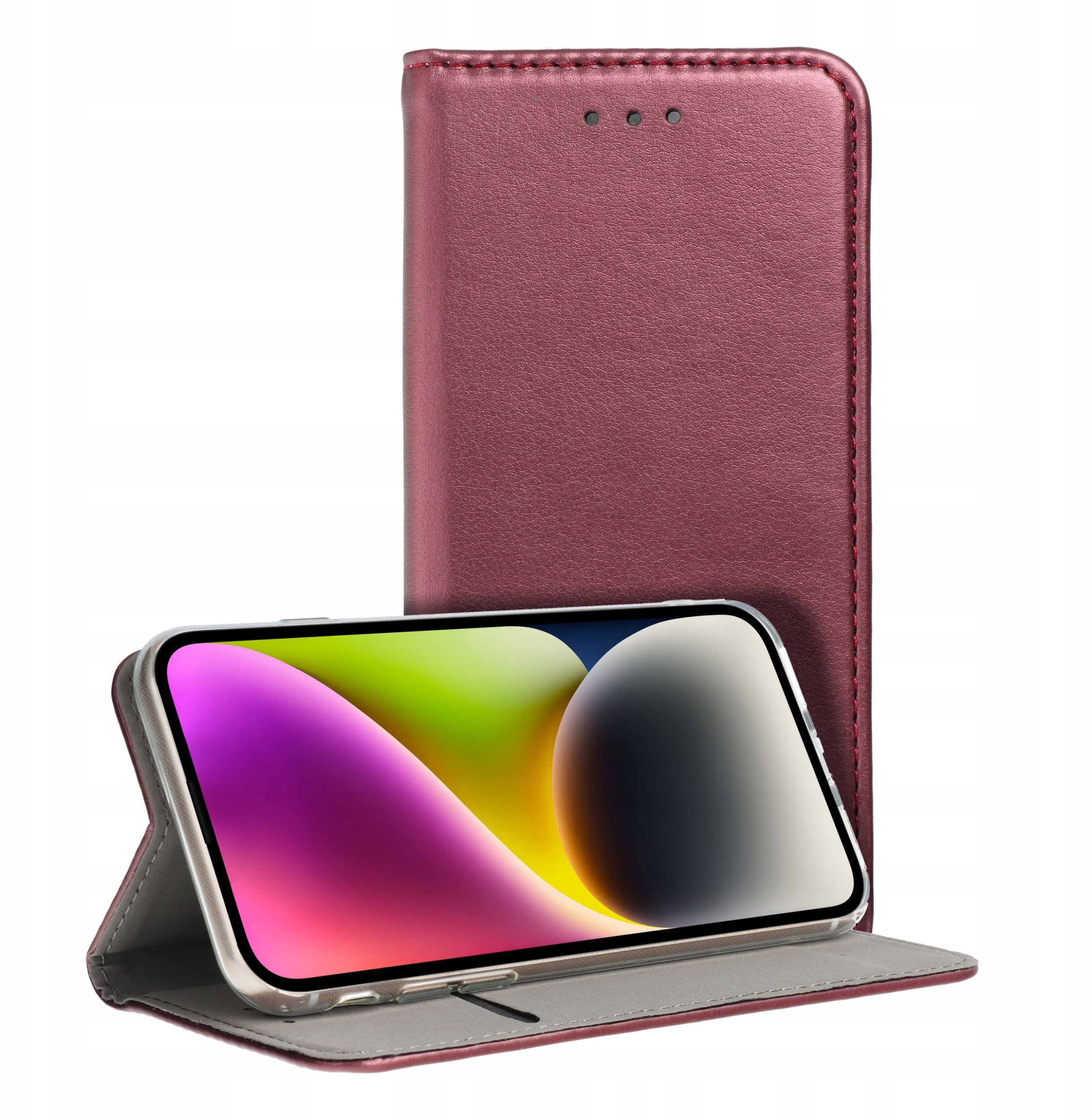 Kabura SMART MAGNETO do SAMSUNG S25 Plus burgundowy