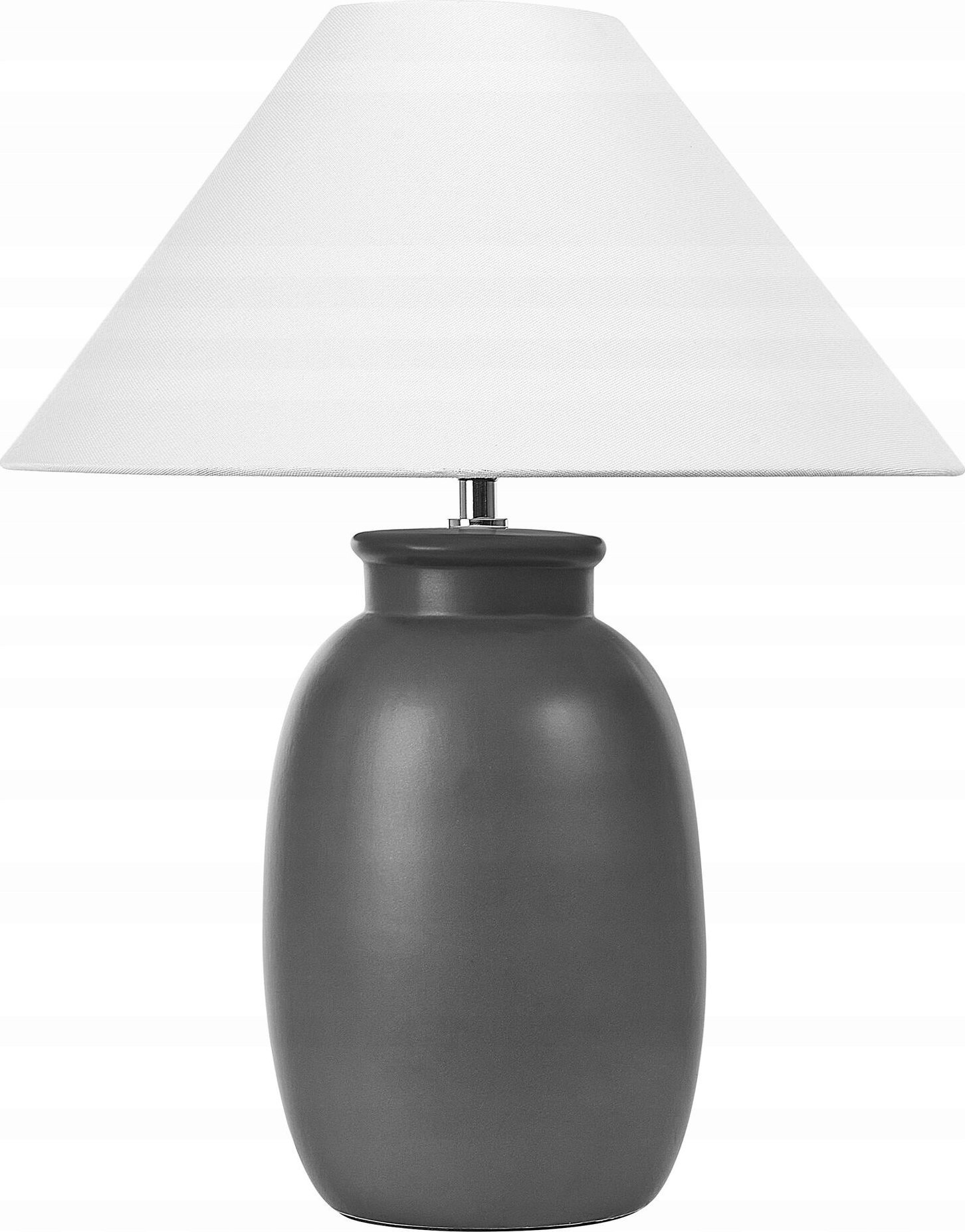 Lampa stołowa Beliani Lampa stołowa ceramiczna czarna PATILLAS