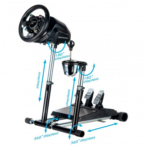 Wheel Stand Pro Deluxe V2, mount (Kolor: CZARNY, Thrustmaster T300RS/TX/T150/TMX + RGS + GTS)