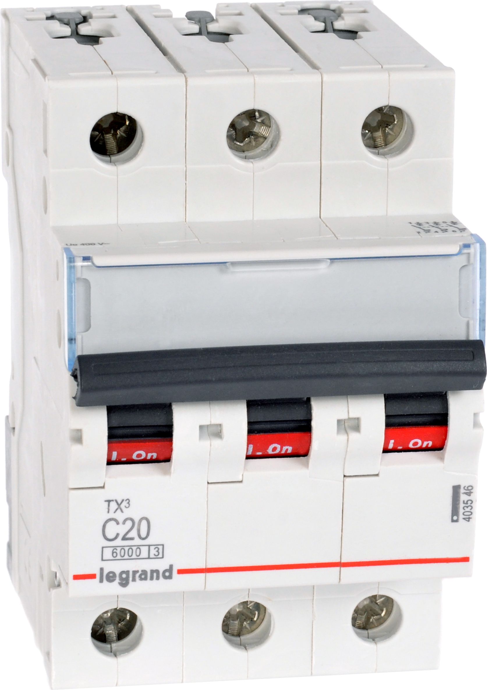 Legrand Wyłącznik nadprądowy S 303 3P C 20A 6000A - 403546