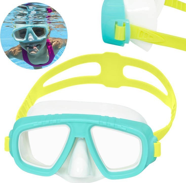 Bestway Maska Okulary do pływania i snurkowania ZIELONE 22011