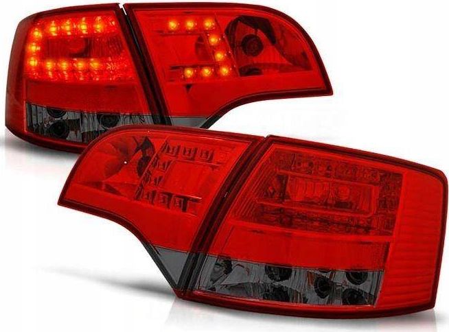 Lampy diodowe Audi A4 B7 04-08 avant red smoke led