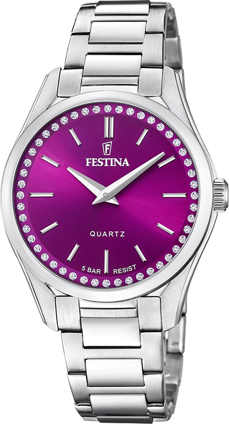 Zegarek Festina Zegarek damski Festina F20583-2 CYRKONIE srebrny