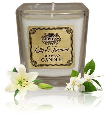 Zapachowa świeca sojowa - Lilia i Jaśmin