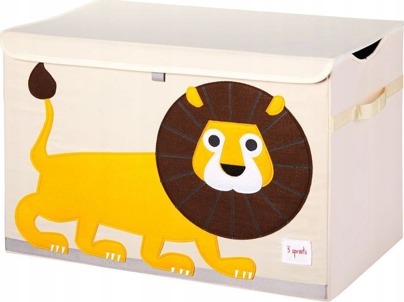 3 Sprouts 3 Sprouts Opbevaringskasse med låg, Løve