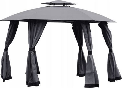 Pawilon ogrodowy altana TORONTO fi375xH265cm szary