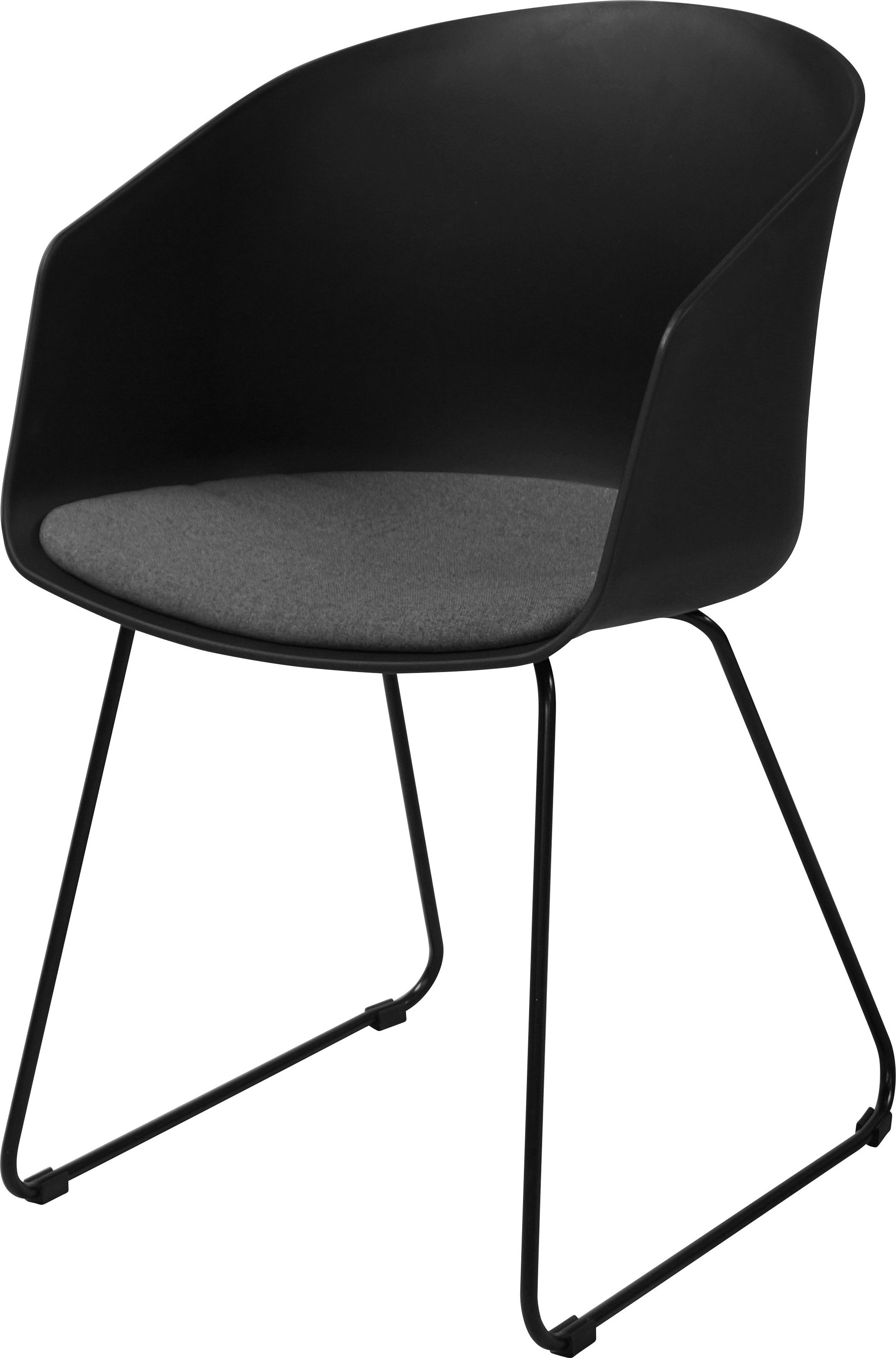 Actona 2-jų kėdžių komplektas Actona Moon I, juodas/pilkas