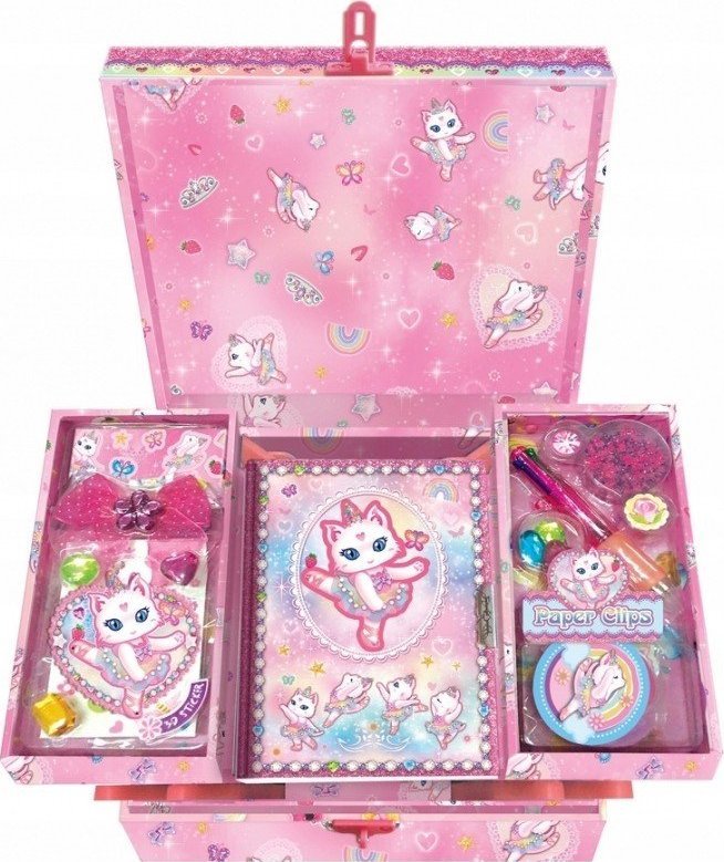 Pulio Pecoware Zestaw w pudełku z półkami- Kot baletnica