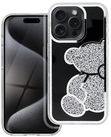 Futerał TEDDY BEAR do IPHONE 17 Pro srebrny