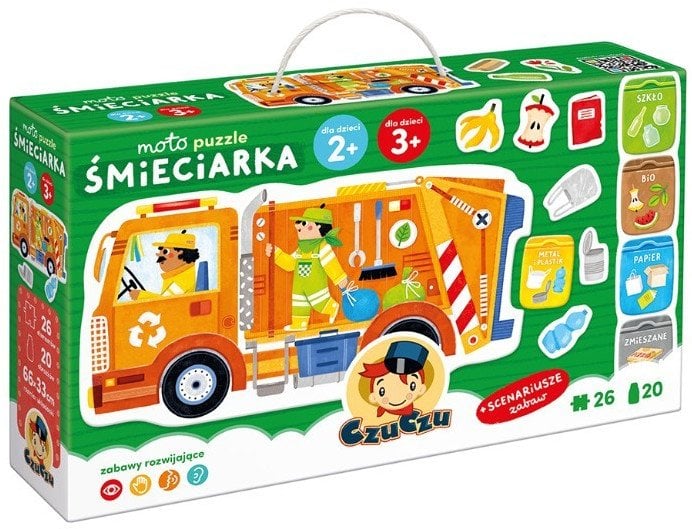 CzuCzu moto puzzle Śmieciarka 94010