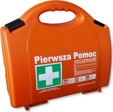 Polska Firma Apteczka pierwszej pomocy P-10 Din 13164 Plus w walizce z plastiku