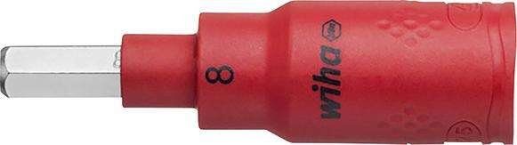 Wkrętakowa końcówka wymienna 3/8" do śrub z gniaz.6-kątnym VDE 8x75mmWiha