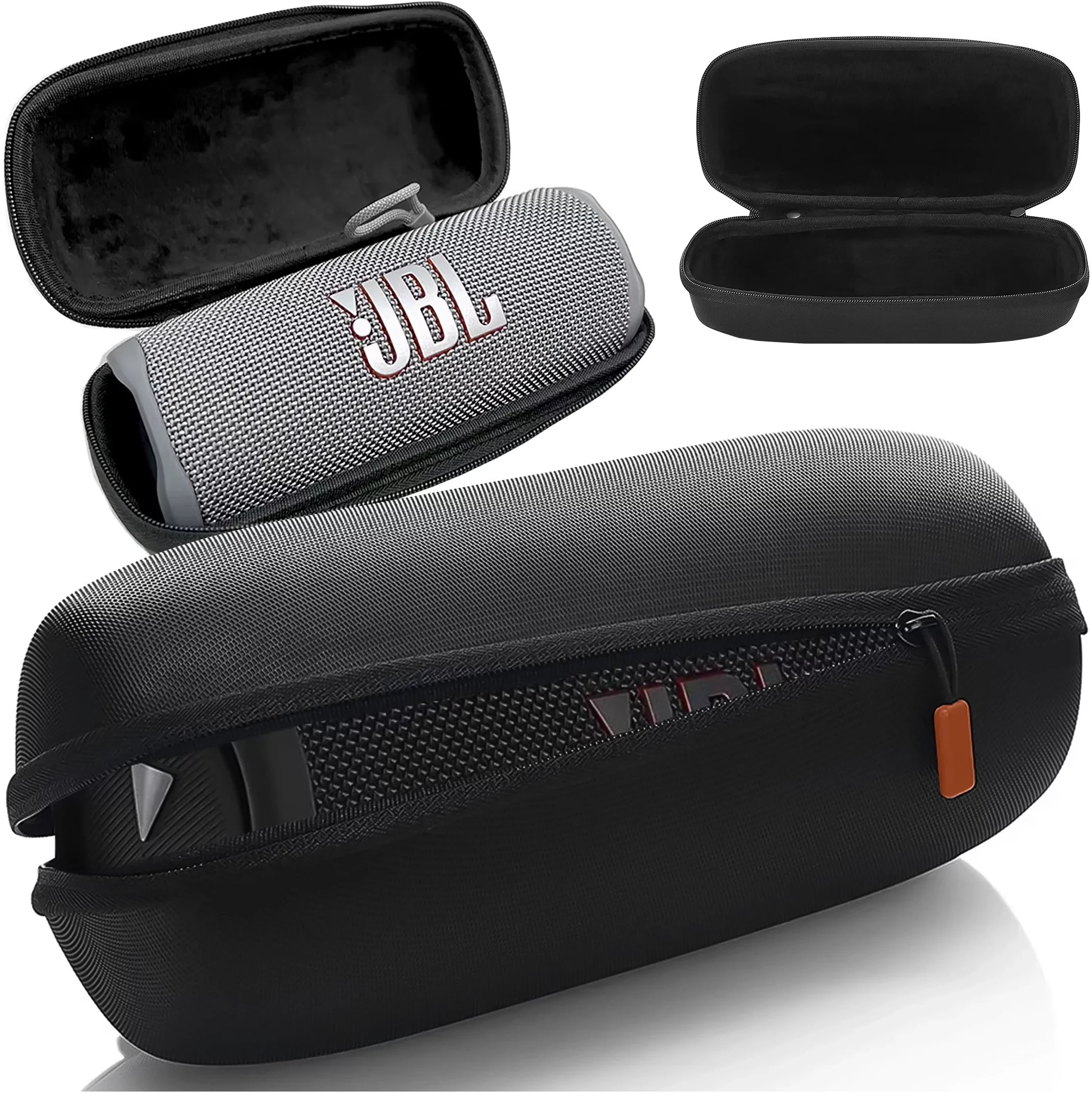 Etui ochronne case na głośnik do JBL Flip 2/3/4/5/6 Alogy Hard Case obudowa ochronna z karabińczykiem mocne Czarne