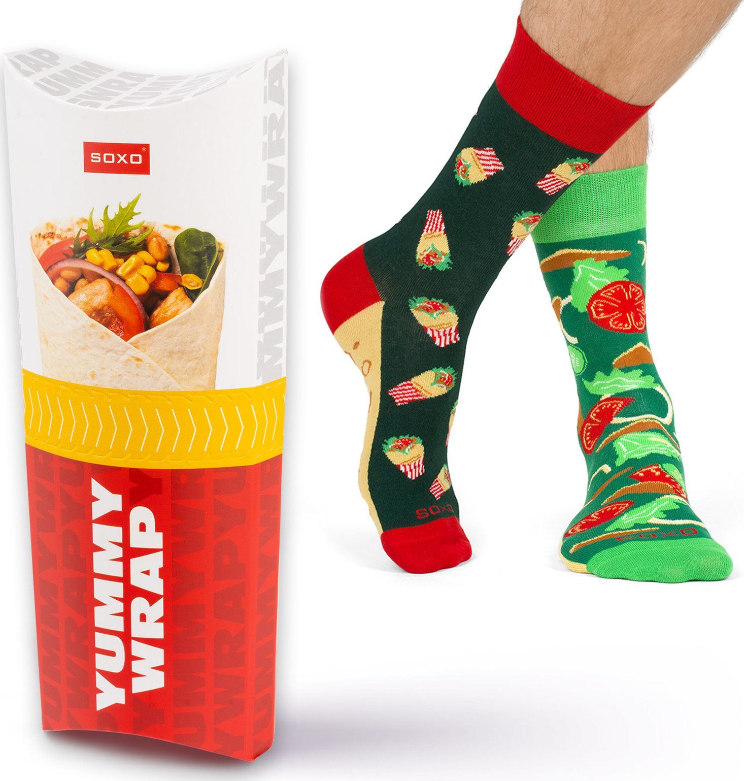 Soxo Zestaw 2x Kolorowe Męskie Skarpetki wrap 4045
