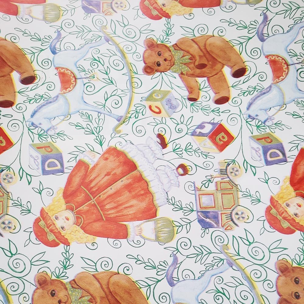 Fastima Papier do pakowania prezentów 57cmx2m 2m549 dziecięce wzory