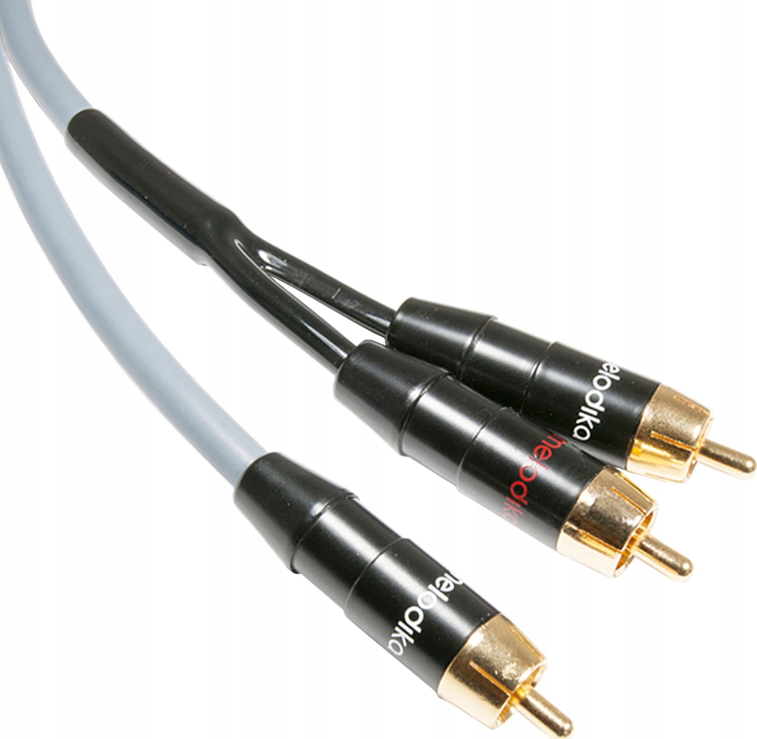 Melodika Melodika MDSWY120G Kabel do subwoofera typu Y (RCA-2xRCA) Gunmetal - 12m