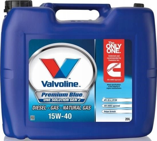 Valvoline Alyva varikliui PREMIUM Mėlynas ONE SOL GEN2 15W40 20L, Valvoline