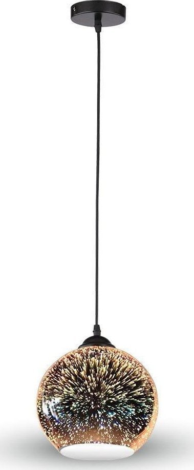 Lampa wisząca V-TAC Oprawa Zwieszana V-TAC 3D Efekt Gwiazd E27 fi200 VT-7206