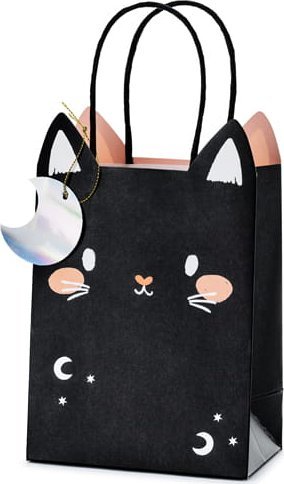 PartyDeco Torebka na prezenty Kot, mix, 8x14x18 cm one size