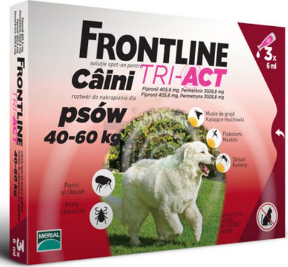 Frontline TRI-ACT 40-60KG PSY XL 3 PIP. - 76607