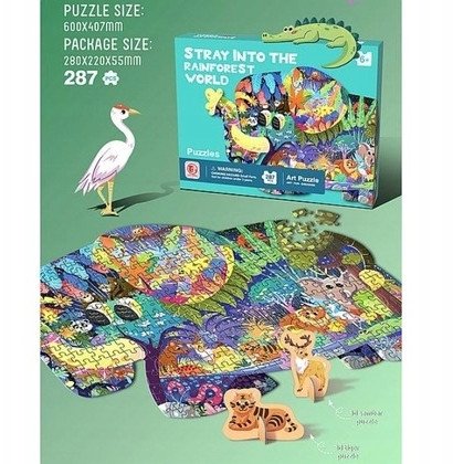 Puzzle 287 las deszczowy