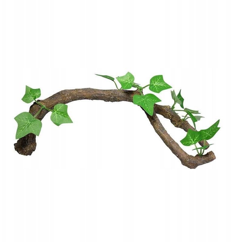 Terra Natura Dekoracja terrarystyczna ga��� z li��mi d�uga 34cm