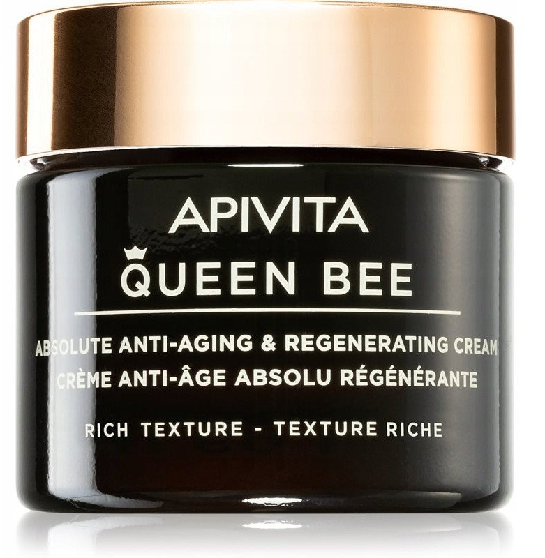 APIVITA_Queen Bee Absolute Anti?Aging & Regenerating Cream Rich Texture bogaty krem przeciwzmarszczkowy o bogatej konsystencji 50ml