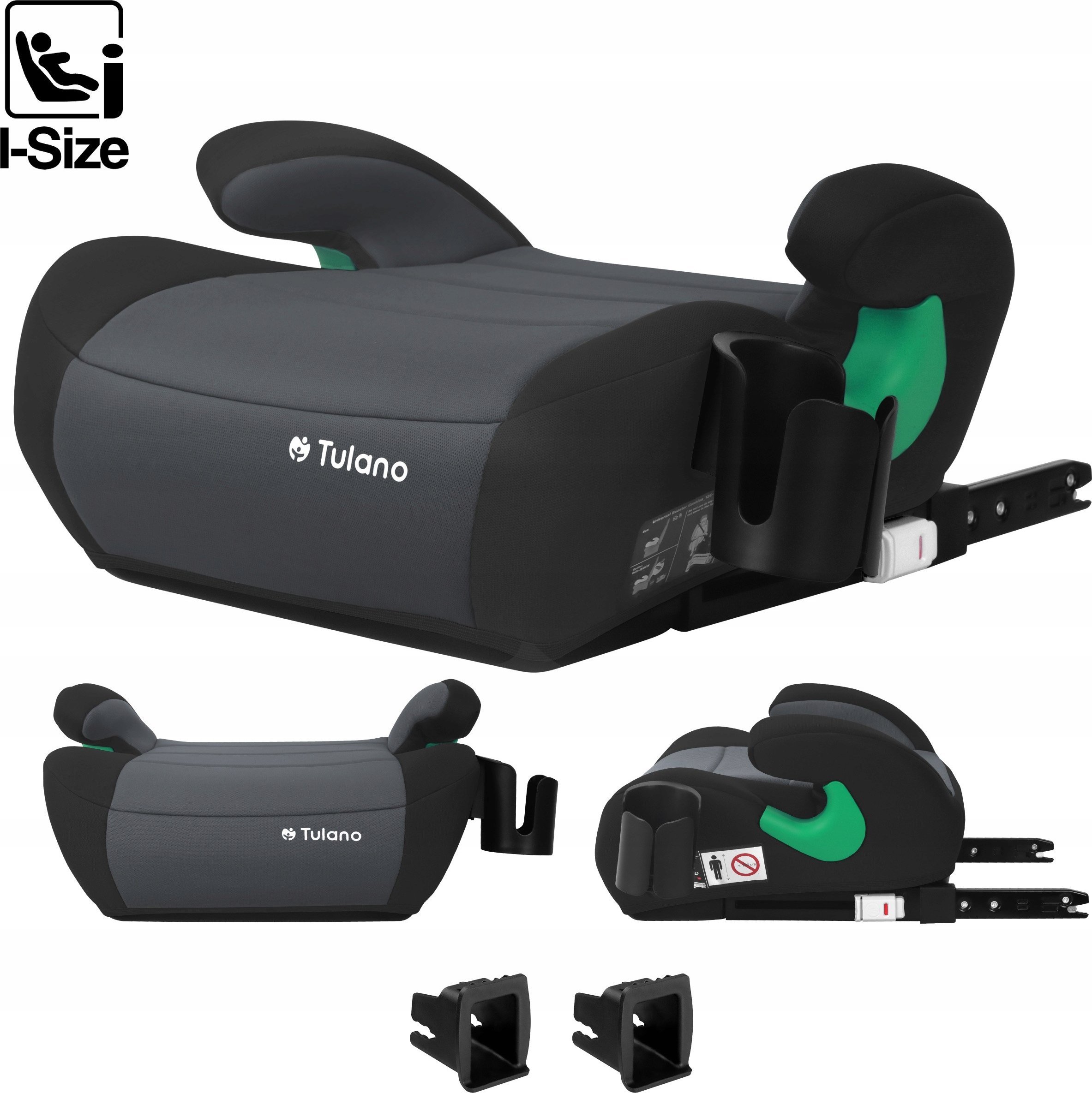 Fotelik Samochodowy Podstawka Tulano Cabby 35 Graphite Isofix 125-150Cm