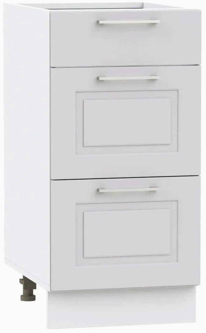 Szafka kuchenna stojąca 40 NATALIA D40S/3 jasnoszara mat STOLKAR