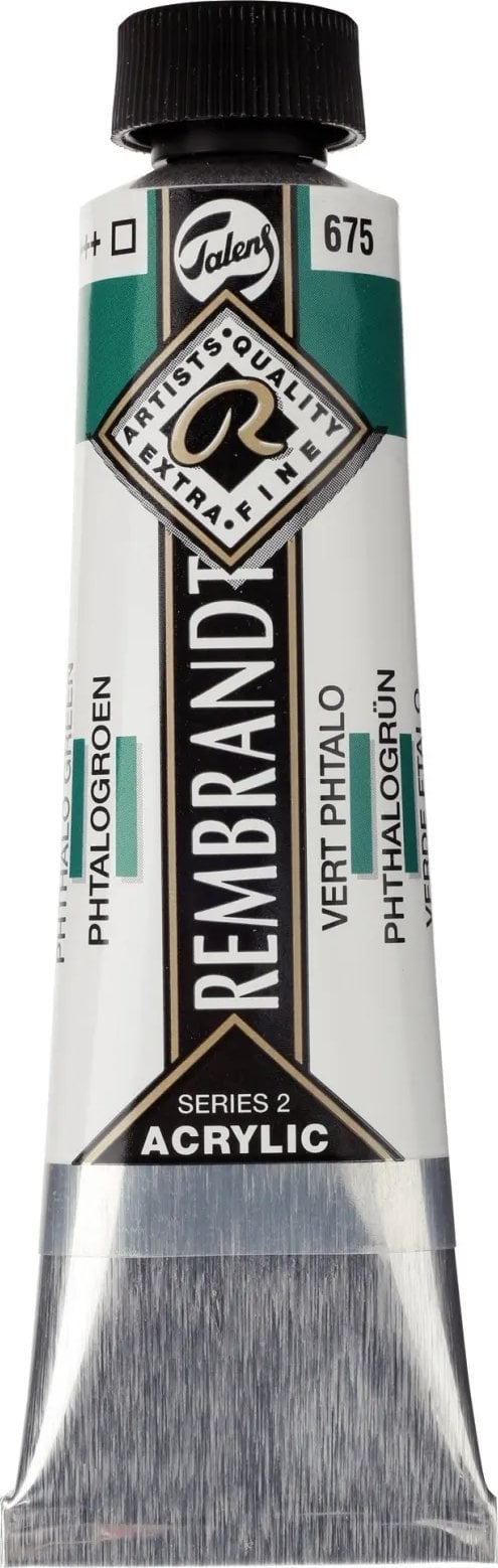 Artequipment Rembrandt Acrylic Colour Tube Phthalo Green 675
