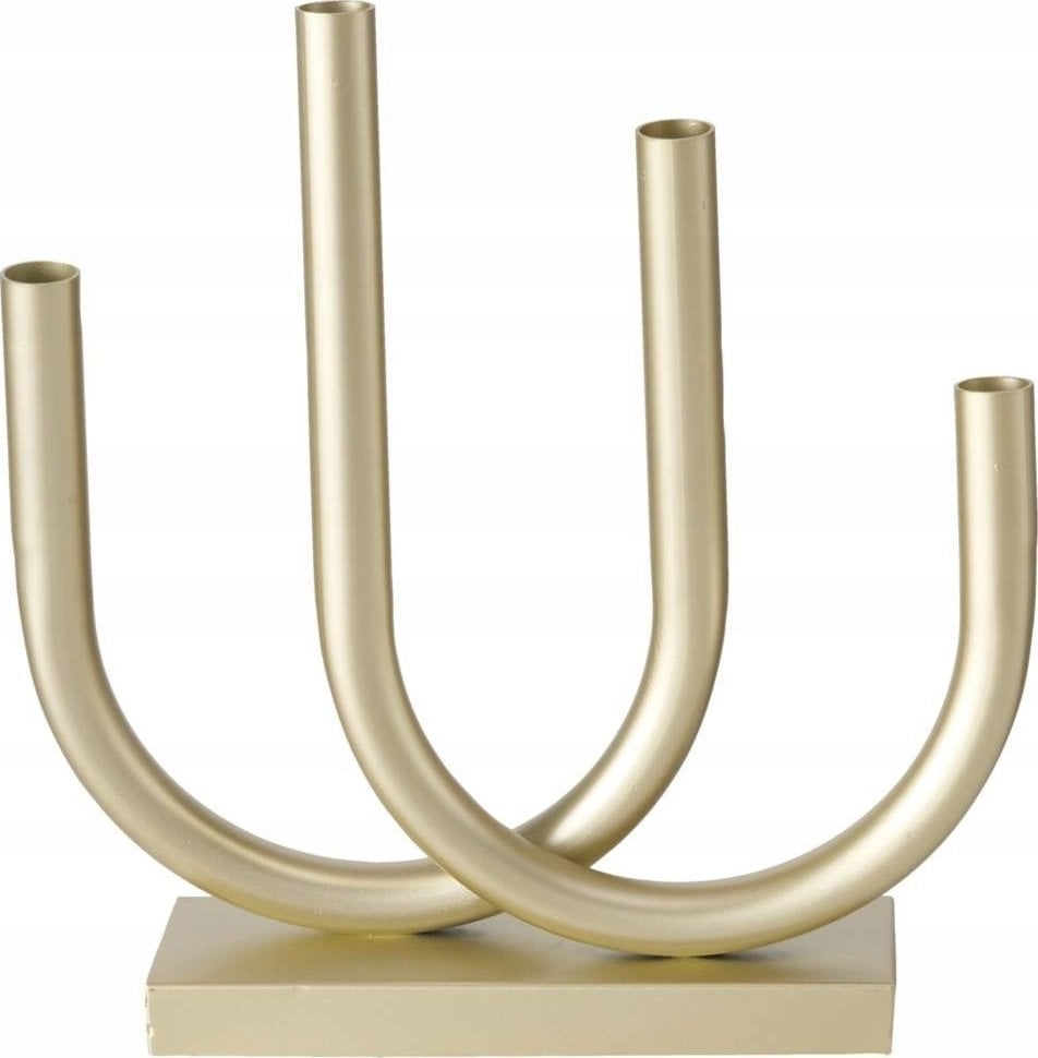 Boltze Złoty świecznik Tonis.metalowy, 33 x 34 cm