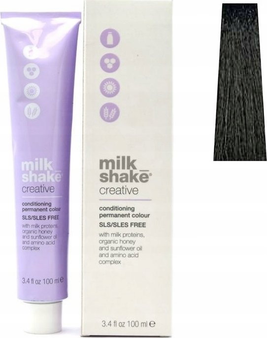 Milk Shake Milk Shake, Creative, SLS/SLES-Free, Permanent Hair Dye, 3.03NN Dark Brown, 100 ml For Women