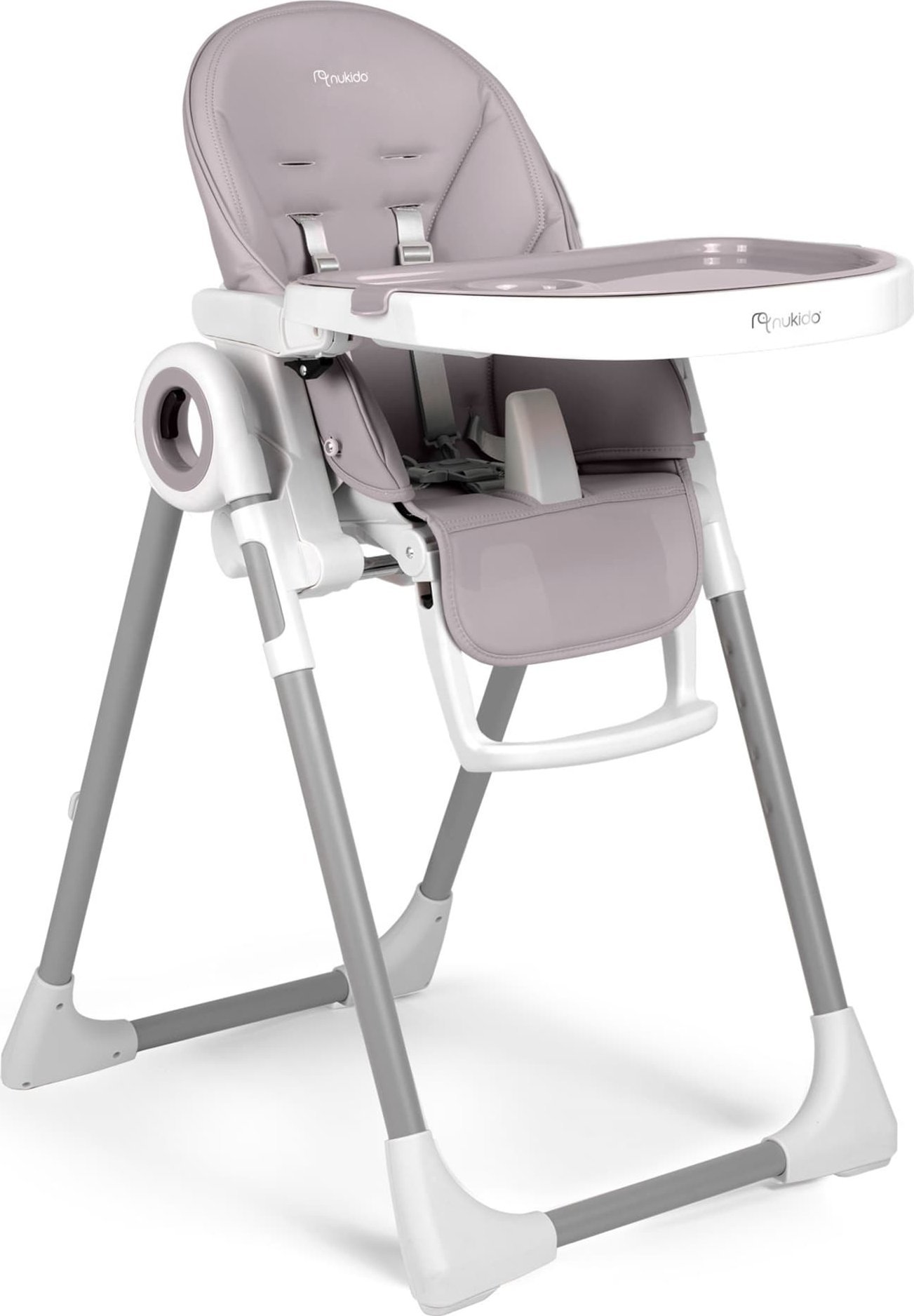 Krzesełko do karmienia ze stolikiem Nukido Belo wrzosowe