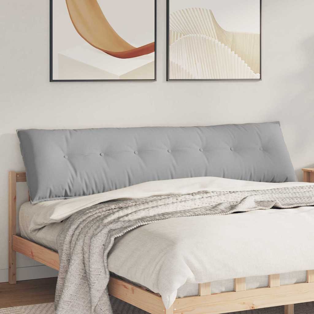 vidaXL Poduszka na plecy Szary chmura 200 x 19 x 50 cm tkanina