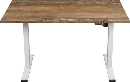 Biurko Spacetronik Moris Flex Brązowo-Białe 120 cm x 60 cm