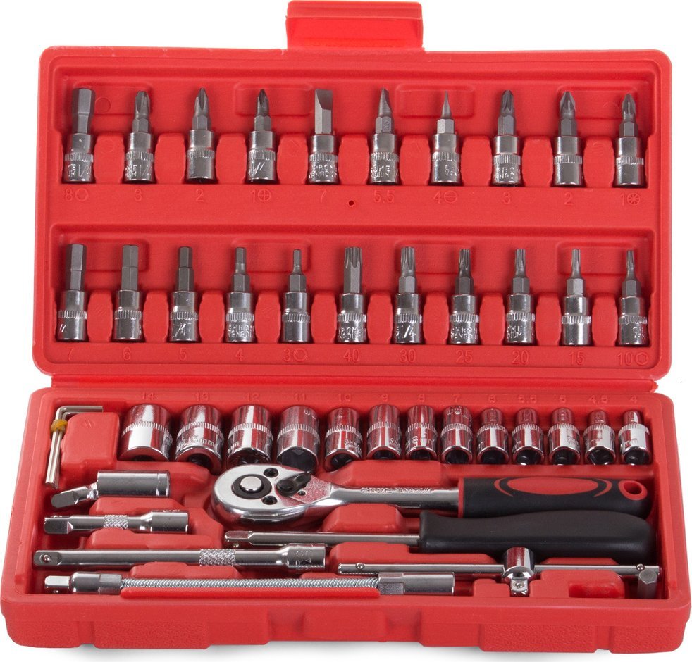 Zestaw narzędzi Verk Zestaw narzędzi klucze nasadowe torx imbusy kluczy Zestaw narzędzi klucze nasadowe torx imbusy kluczy