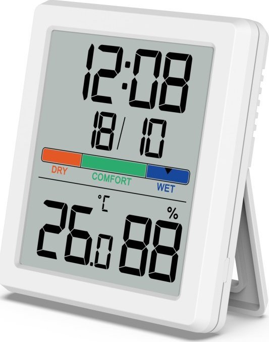 Termometr Hama TERMOMETR HIGROMETR PAROS BIAŁY