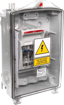 Apator Skrzynka przyłączeniowa ZK RBK 00/T /szyna PEN + V-zaciski/ pransparentna 63-811656-131