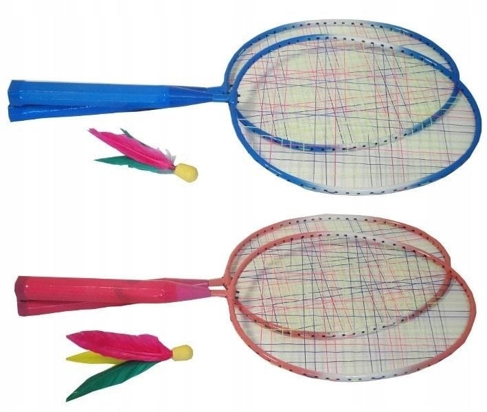 Badminton krótki z lotką z piórkiem