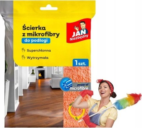 Sarantis Jan Niezbędny ściereczka z mikrofibry do podłogi 1 szt super chłonna